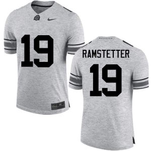 NCAA Ohio State Buckeyes Men's #19 Joe Ramstetter Gray Nike Football College Jersey FIA6245EL